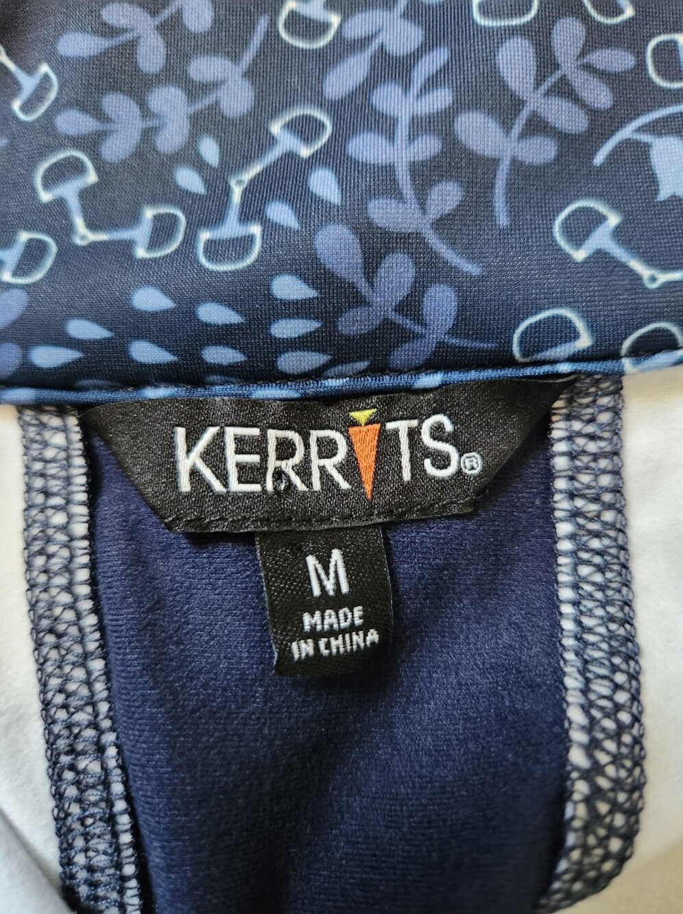 Kerrits 1/4 Quarter Zip Tech Top Long Sleeve Blue Women's Size Medium NWOT - Picture 6 of 10